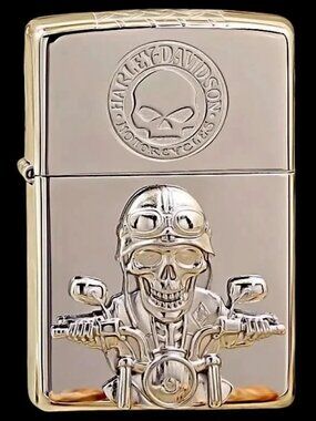 Harley Davidson Undead 3D Multi Sided Zippo Lighter